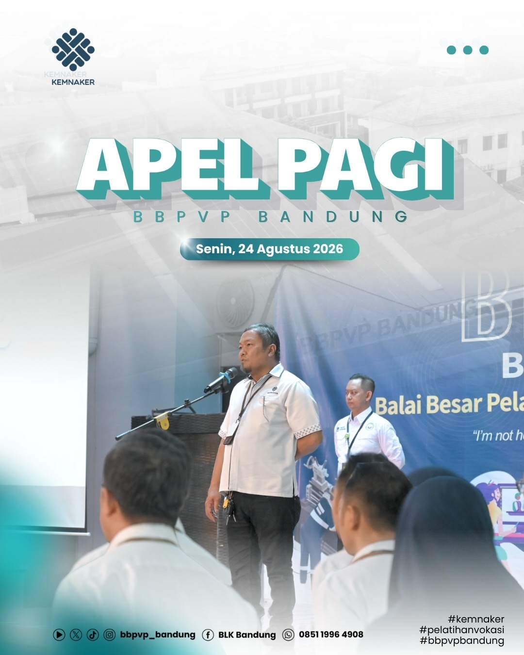 Apel Pagi BBPVP Bandung: Evaluasi SKM dan Persiapan Pelatihan Vokasi Nasional Batch 4