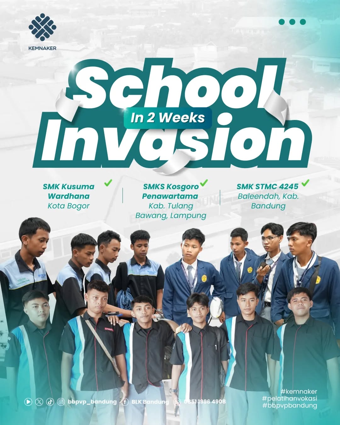 Membangun Inspirasi Vokasi: BBPVP Bandung Sambut Kunjungan Industri Siswa SMK dari Tiga Daerah