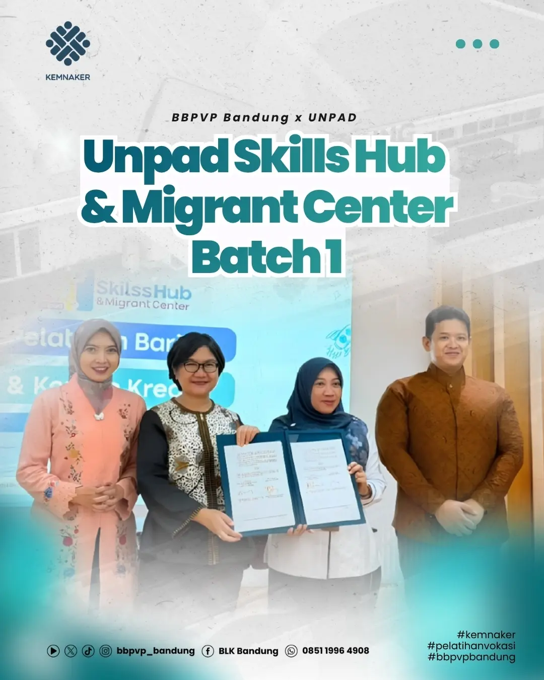 BBPVP Bandung Dukung Pengembangan Kompetensi melalui Unpad Skills Hub & Migrant Center
