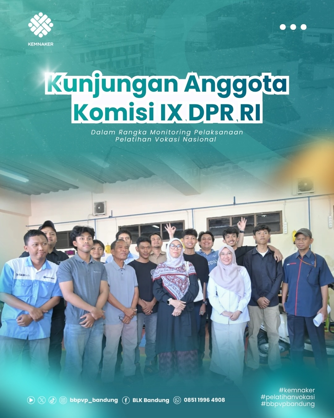 BBPVP Bandung Terima Kunjungan Kerja Anggota Komisi IX DPR RI untuk Monitoring Pelatihan Vokasi Nasional