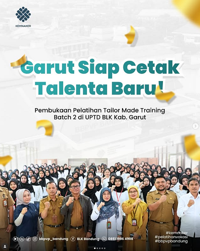 BBPVP Bandung Buka Tailor Made Training Batch 2, Siapkan 192 Peserta dengan Kompetensi Sesuai Kebutuhan Industri