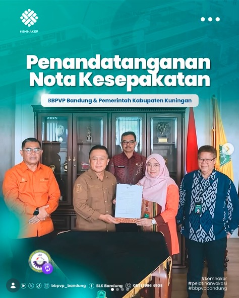 Kepala BBPVP Bandung Dukung Penguatan SDM dan Penyerapan Tenaga Kerja di Kabupaten Kuningan