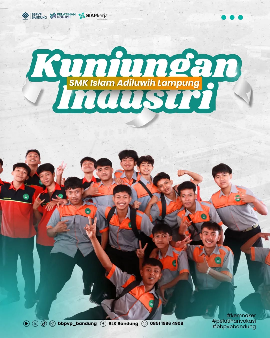 BBPVP Bandung Dukung Peningkatan Kompetensi Siswa melalui Kunjungan Industri SMK Islam Adiluwih