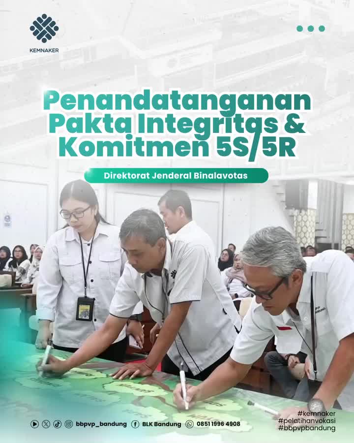 Penandatanganan Pakta Integritas & Komitmen 5S/5R