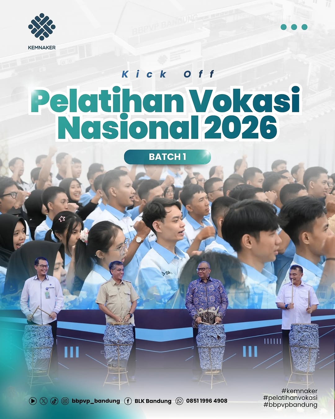 Kick Off Pelatihan Vokasi Nasional 2026 Batch 1 Resmi Dibuka