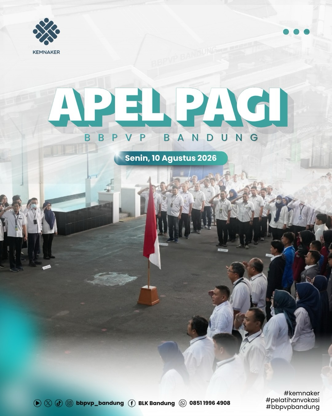 Apel Pagi BBPVP Bandung Bahas Perkembangan Pelatihan Kejuruan Pariwisata.