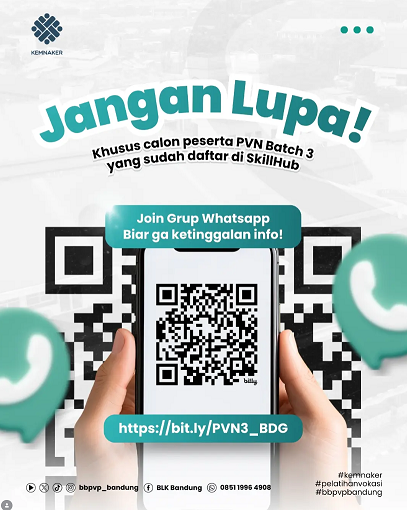 Pengumuman Bergabung ke Grup WhatsApp Peserta PVN Batch 3