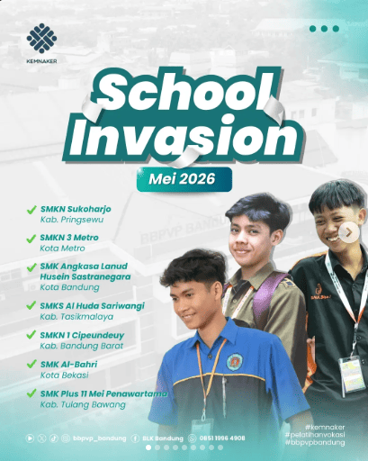 School Invasion Mei 2026: Siswa dari Berbagai Daerah Kunjungi BBPVP Bandung