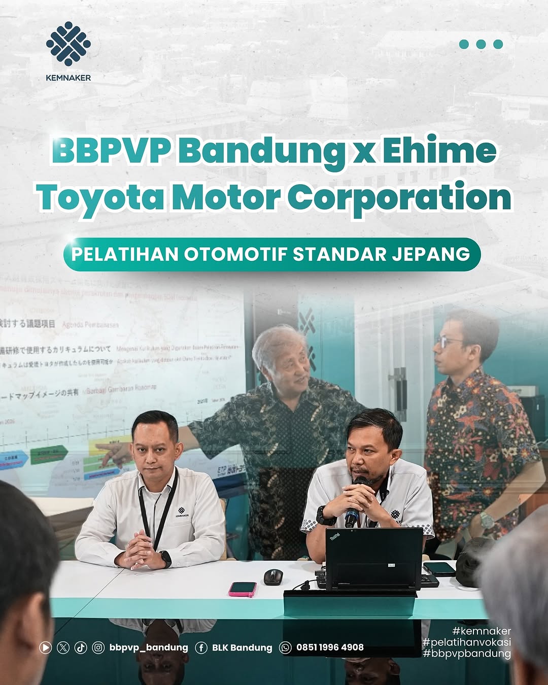 BBPVP Bandung Persiapkan Kerja Sama Pelatihan Otomotif dengan Ehime Toyota Motor Corporation Jepang