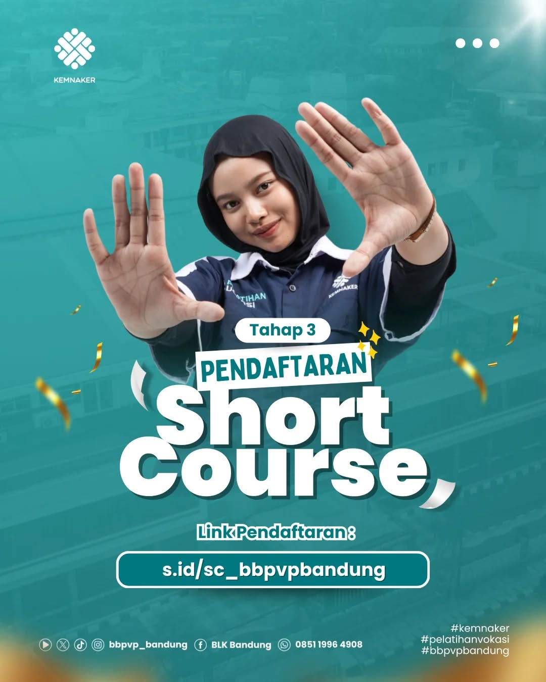 Pembukaan Pendaftaran Program Pelatihan Singkat (Short Course) Tahap 3 BBPVP Bandung
